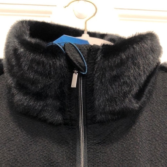 Luhta Women’s Active Long Sleeve Pullover Jacket with Fur XXL Black NWT - Picture 6 of 12